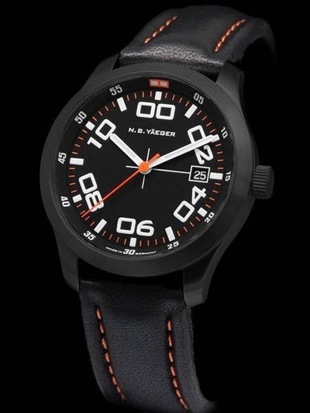 NB Yaeger Swiss Automatic Pilot Watch with Sapphire Crystal #DELTA-PVD-C2