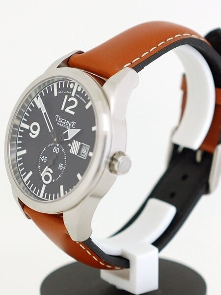 Techne 41mm Harrier Aviator Quartz Watch with Anti-Reflective Sapphire Crystal  #375.053
