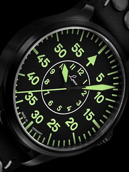 Laco 39mm Bielefeld Type-B Dial Automatic Pilot Watch with Sapphire Crystal #861992