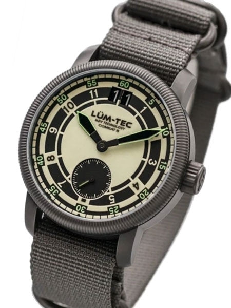 Lum-Tec Combat 43mm Watch with a Luminous Dial and Dome Sapphire Crystal #B47Max