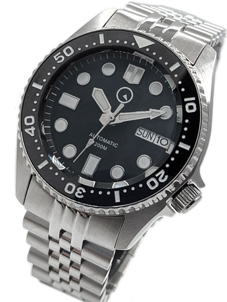 Islander 38mm Automatic Dive Watch with Solid-Link Bracelet, AR Sapphire Crystal, and Luminous Ceramic Bezel Insert #ISL-05
