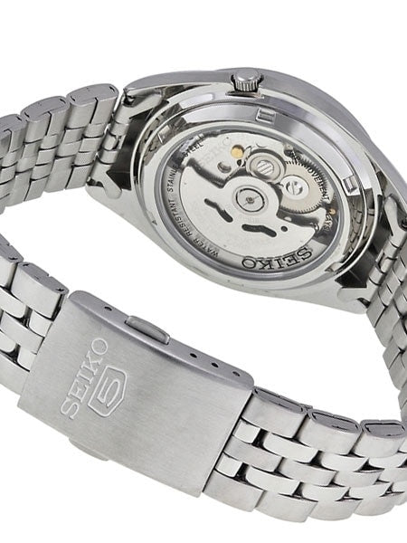 Seiko 5 Automatic Blue Dial Watch with Stainless Steel Bracelet #SNK793