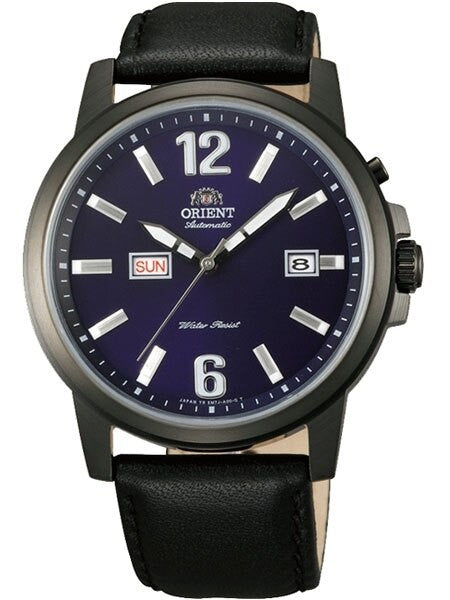 Orient 42mm PVD Starfish Day and Date Automatic Watch with Blue Dial #EM7J002D