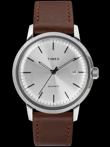 Timex 40mm Marlin 21-Jewel Automatic Watch with Silver Dial #TW2T22700ZV