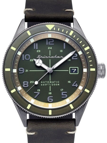 Spinnaker 43mm Cahill Automatic Dive Watch with Sapphire Crystal, Luminous Bezel #SP-5064-02