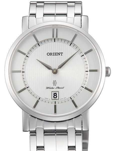 Orient Class Quartz Dress Watch with Sapphire Crystal and Silver-White Dial  #GW01006W