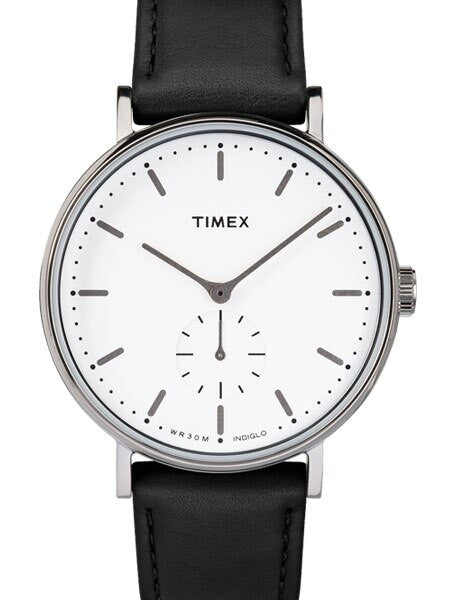 Timex 41mm Fairfield Quartz Dress Watch with White Dial and INDIGLO Night-Light #TW2R38000VQ