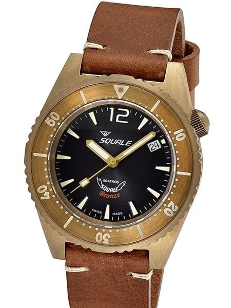 Squale 500 meter Professional Swiss Automatic Dive watch with Bronze Case #1521BR-026-G