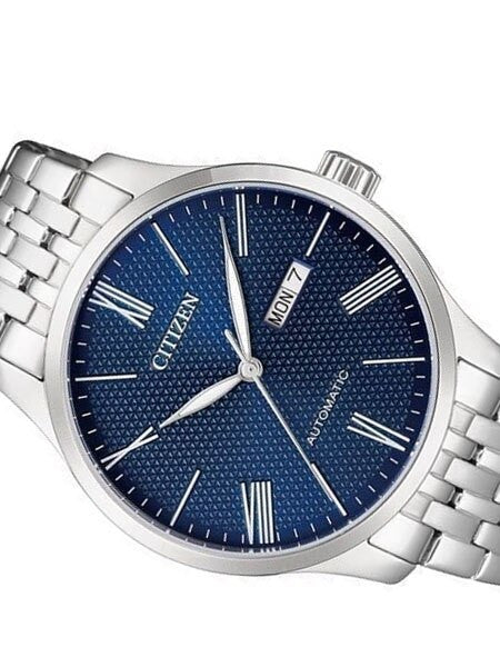 Citizen Automatic Blue Dial Watch with Stainless Steel Bracelet #NH8350-59L