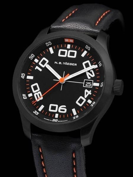NB Yaeger Swiss Automatic Pilot Watch with Sapphire Crystal #DELTA-PVD-C2