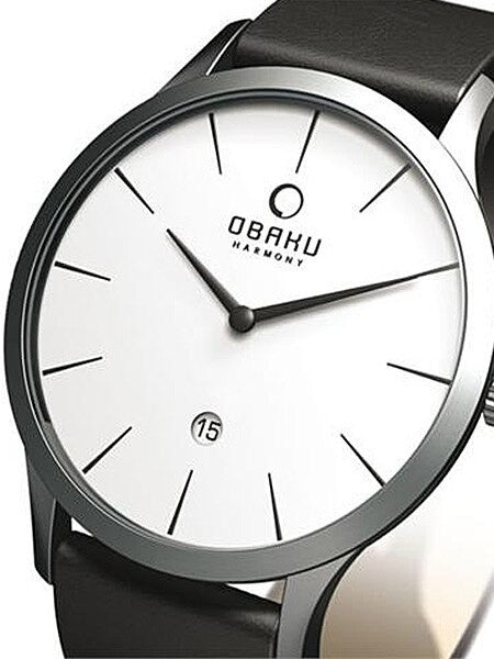 Obaku Harmony Satin Finish Stainless Steel Quartz Watch #V112GCIRB