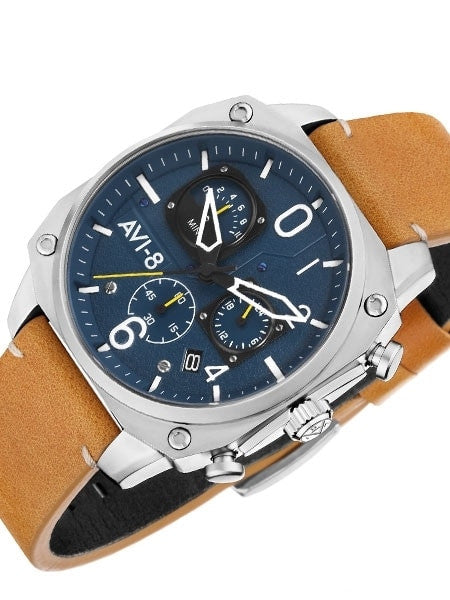AVI-8 Hawker Hunter Retrograde Aviator Chronograph Watch #AV-4052-07