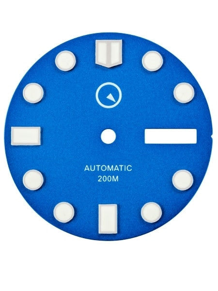 Blue Dial with SuperLuminova for Seiko 7S26, NH36 and 4R36 Movements #D02
