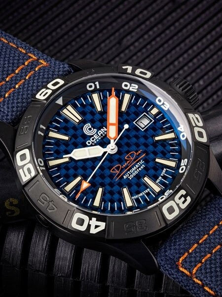 Ocean Crawler Dream Diver Swiss Automatic Watch with Domed AR Sapphire Crystal #CD-721