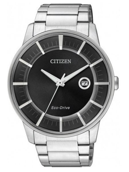 Citizen Eco-Drive Dress Watch with Black Dial and 7-Month Power Reserve #AW1260-50E