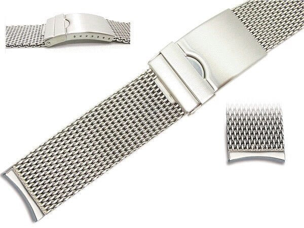 Vollmer Polished Mesh Bracelet #99462H4C (Curved End, 22mm)
