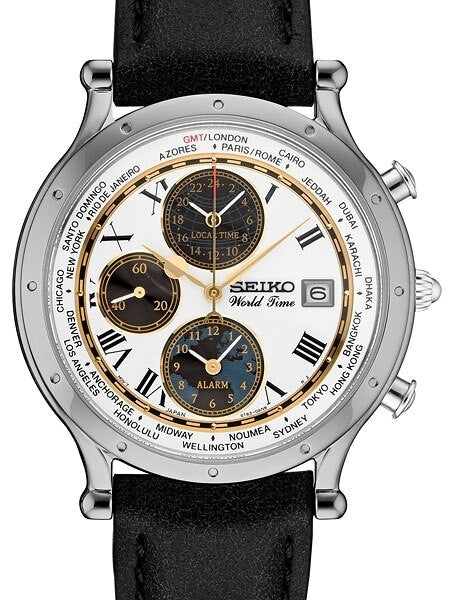 Seiko Age of Discovery, Limited Edition World Time Alarm Watch #SPL055