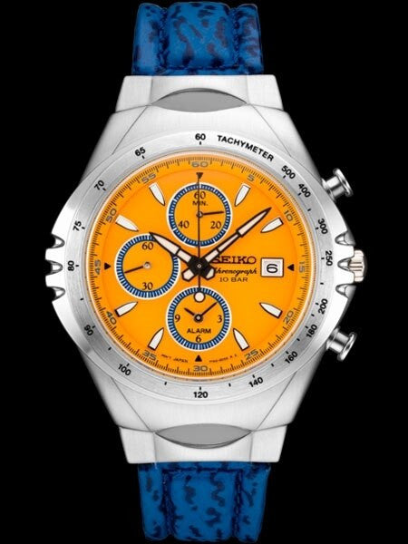 Seiko Macchina Sportiva Edition Quartz Chronograph with 60-Minute Stopwatch and Alarm #SNAF83