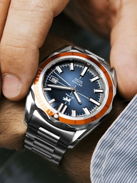 Lew and Huey Orthos Automatic Dive Watch with 42mm SS Case #Orthos-BO