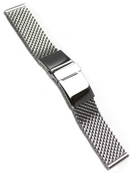 Scratch and Dent - STAIB Polished Mesh Bracelet #SND1003 (Straight End, 20mm)
