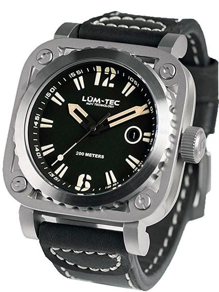 Lum-Tec G1 Watch with Sapphire Crystal and Skeletal Case Design #G1-Vintage