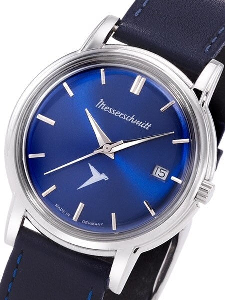 Messerschmitt Radiant Blue Dial Special Edition Quartz Dress Watch #KR200-BDBL
