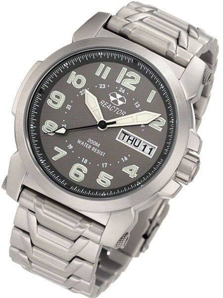 Reactor Atom Watch with SuperLuminova Illumination, Stainless Steel Case and Bracelet #68010