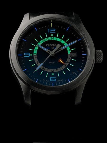 Traser P59 Aurora GMT, Dual-Time Watch with an Anti-Reflective Sapphire Crystal #107035