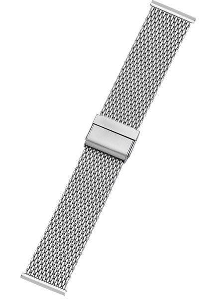 Vollmer Polished Mesh Bracelet with Easy Adjust Push Buckle #13080H4 (20mm)