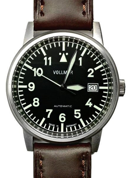 Vollmer Aerodyne Swiss Automatic Watch with Sapphire Crystal, 38.5mm Titanium Case #V5H84