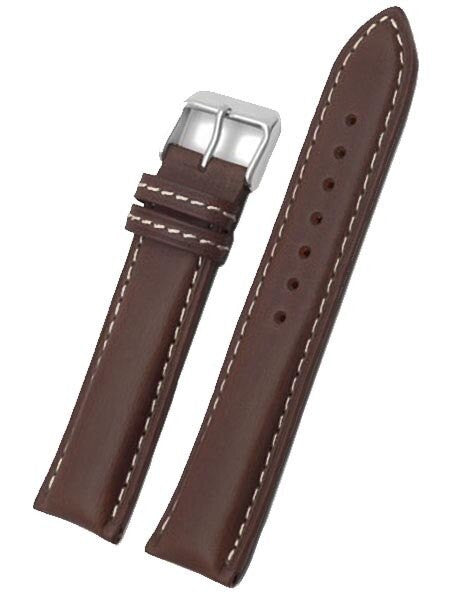 Toscana Dark Brown Heavy Padded Italian Calf Leather Watch Band
