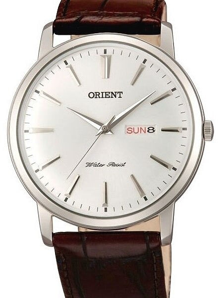 Sratch and Dent - Orient Capital Quartz Analog Dress Watch with Day and Date Window #UG1R003W-SND1