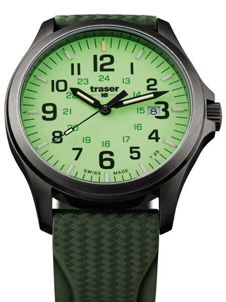 Traser Officer Pro Luminous Dial Watch with an Anti-Reflective Sapphire Crystal #107424