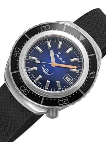 Squale 1000 meter Professional Swiss Automatic Dive watch with Sapphire Crystal #2002BLBK-R