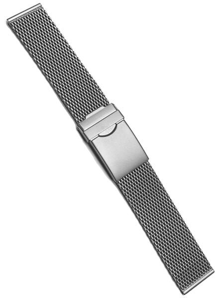 Vollmer Sand Blasted Mesh Bracelet with Adjustable Deployant Clasp #90460H3 (20mm)