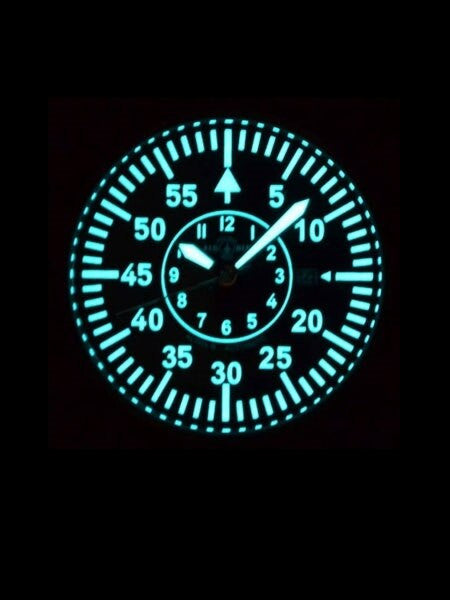 Air Blue Alpha-B Automatic Pilot Watch with 41mm Case, Sapphire Crystal #ALPHABSS41