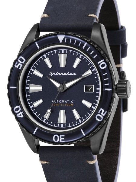 Spinnaker Fleuss Automatic Vintage Style Sports Watch with 43mm PVD Case #SP-5056-03