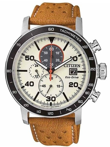 Citizen Eco-drive Chronograph Watch with 60-Minute Stopwatch #CA0641-16X