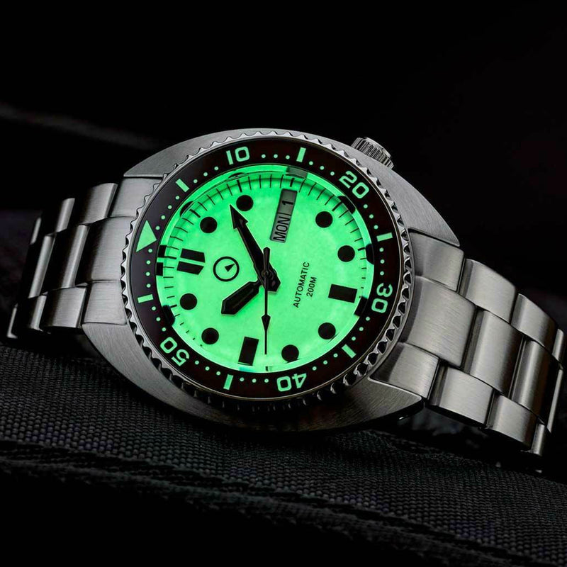 Islander Luminous Dial Automatic Dive Watch with AR Sapphire Crystal, and Luminous Ceramic Bezel Insert #ISL-70