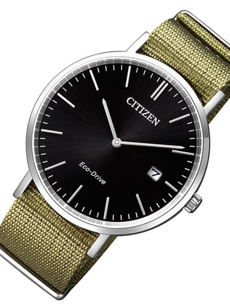 Citizen Eco-Drive Watch with Nylon Strap and 9-Month Power Reserve #AU1080-38E