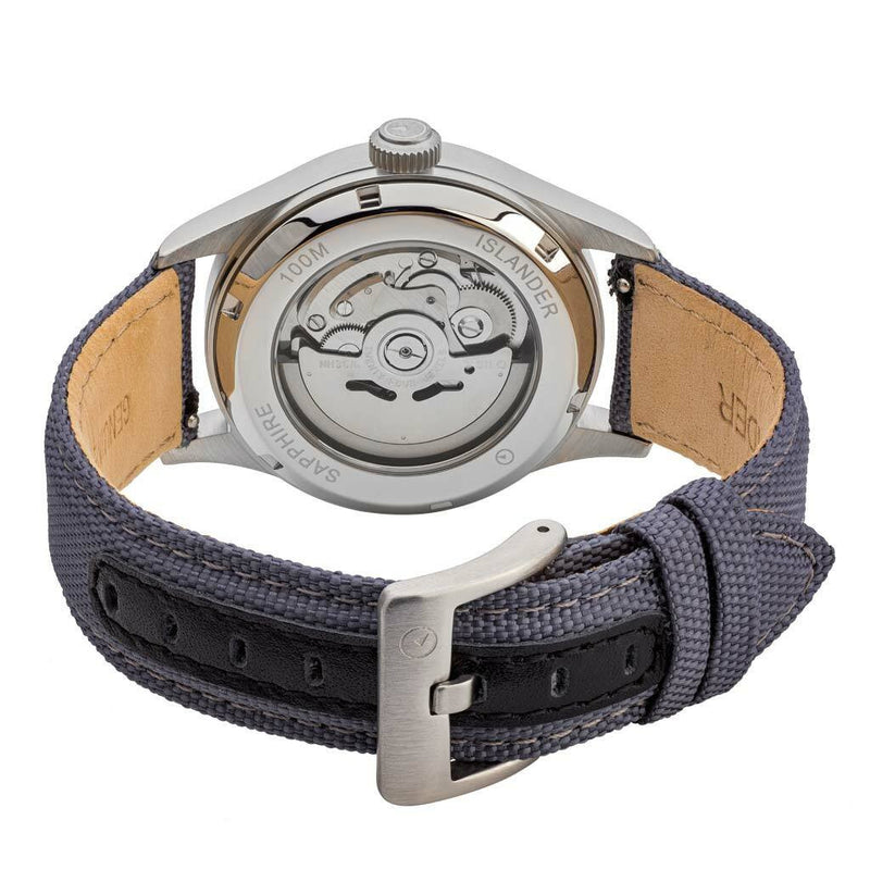 Islander Mitchel Automatic Field Watch with Nylon Weave Strap and an AR Sapphire Crystal #ISL-42