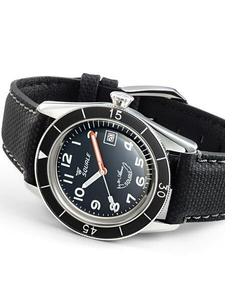 Squale 300 Meter Swiss Made Automatic Dive Watch with Black Dial  #SUB-39MON View