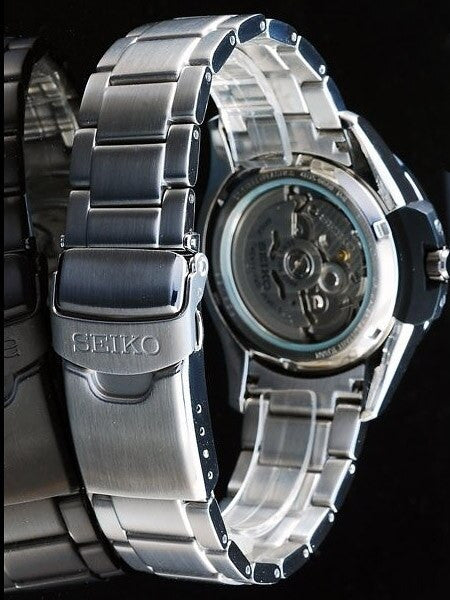 Seiko Stainless Steel 44mm 22-Jewel Self-Winding Sport Watch #SRP027K1