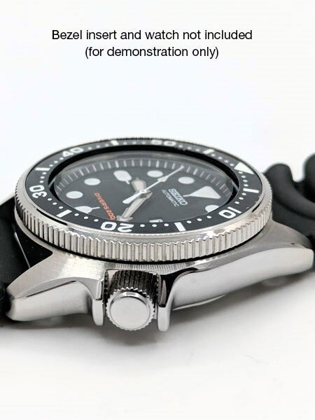 Polished Stainless Steel (Coin Edge) Bezel for Seiko SKX013 #B05-P