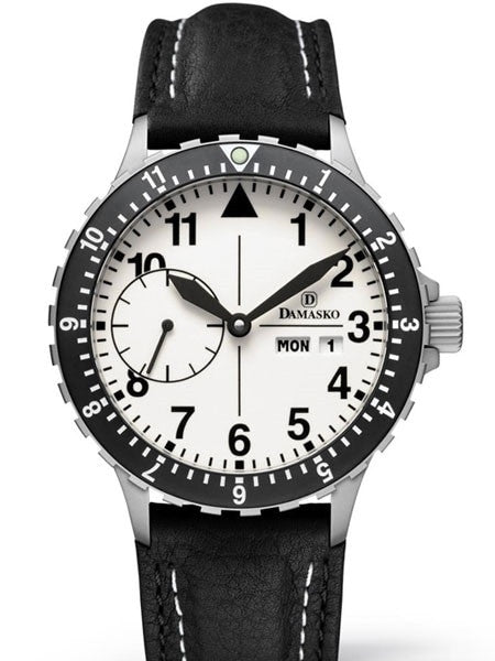 Damasko German Automatic Watch with a 12-hour Dual-Time Bezel and Stainless Steel Case #DK15