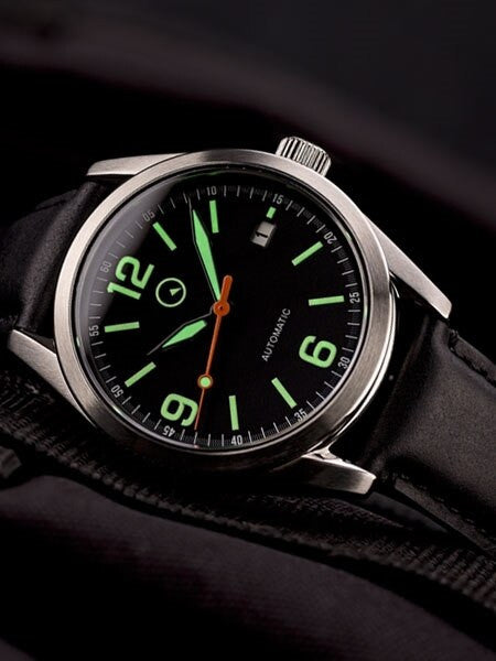 Islander Automatic Watch with Leather Strap and an AR Dome Sapphire Crystal #ISL-53