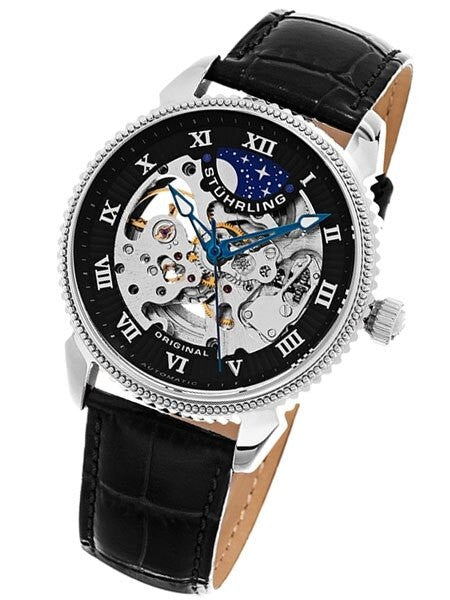 Stuhrling 40mm Special Reserve Automatic Watch with AM-PM Sub-Dial #835.02