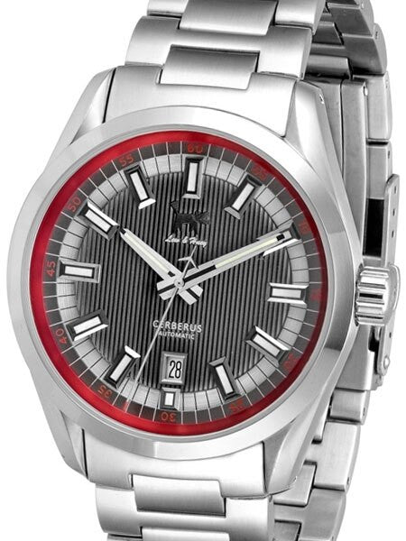 Lew and Huey Sporty Cerberus Automatic Dress Watch with 42mm SS Case  #Cerberus_grey