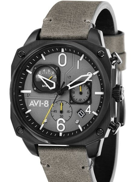 AVI-8 Hawker Hunter Retrograde Aviator Chronograph Watch #AV-4052-03