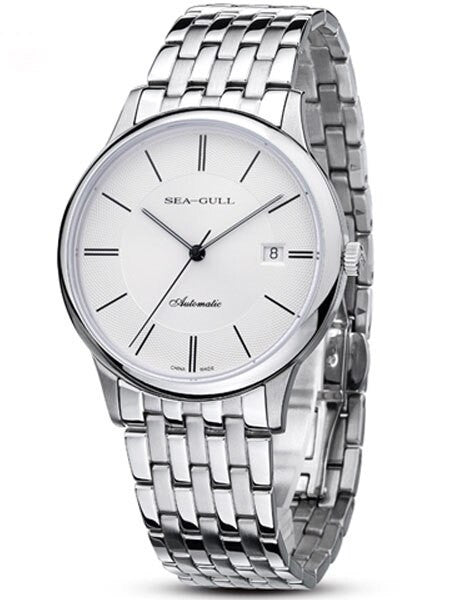 Sea-Gull 39mm Automatic Dress Watch with Bracelet and Sapphire Crystal #816.364